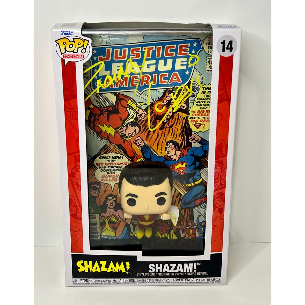 Signed Zachary Levi Shazam #14 large 
Funko JSA